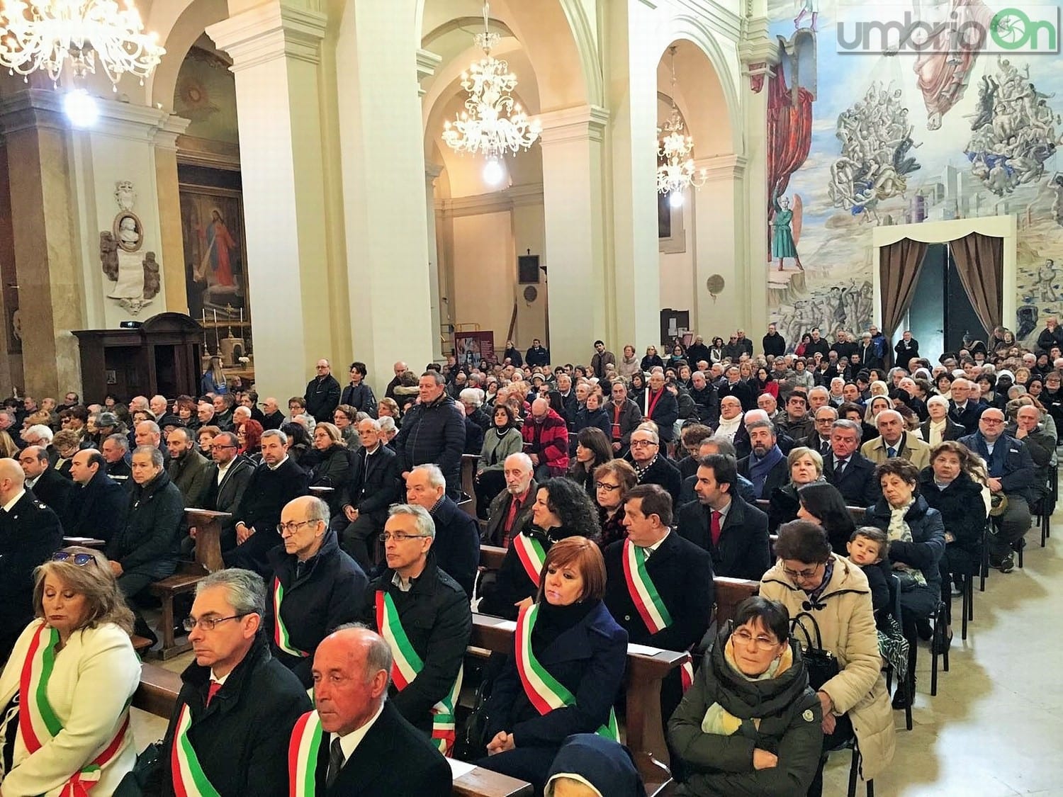 San Valentino Messa In Cattedrale Duomo Terni Febbraio