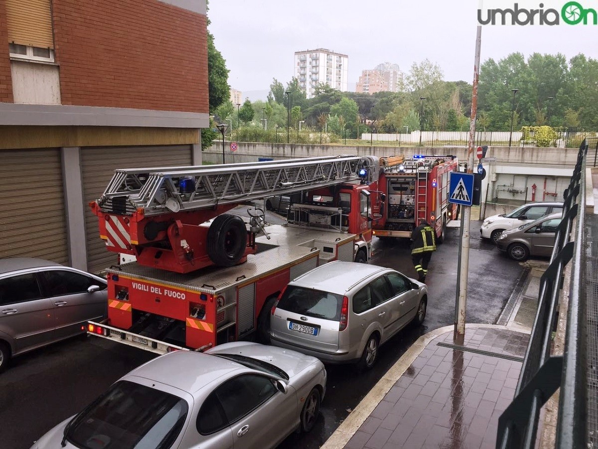 Terni Largo Frankl Incendio 9 UmbriaON