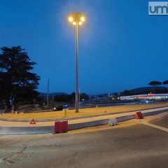 Terni, rotonda via Urbinati off-limits in notturna fino a giovedì 19 ottobre