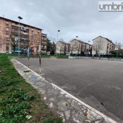 Terni, San Giovanni: parte il restyling del playground di largo Mezzetti