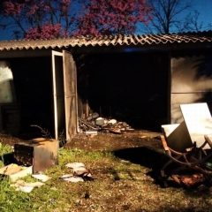 Terni, fiamme in un garage a borgo Rivo