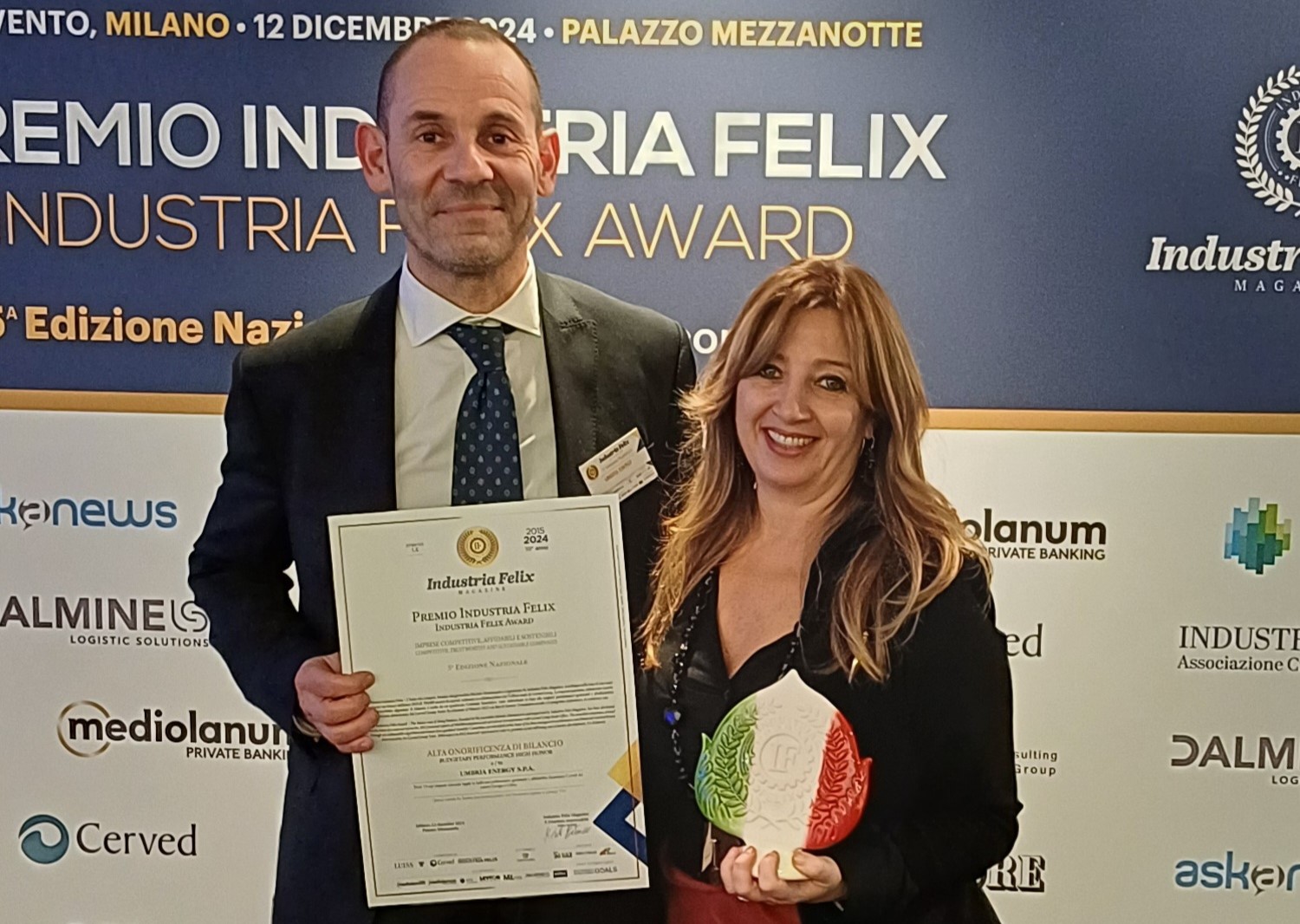 Terni Umbria Energy Tra Le Imprese Pi Performanti D Italia Premio Da Industria Felix